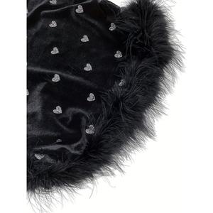 Jupe décontractée pour femme de haute qualité OEM avec sequins noirs et plumes, mini-jupe respirante, nouvelle arrivée, vente en gros, personnalisable - Product Image 5