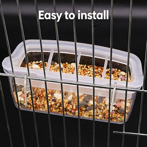 Comedero para Pájaros de Plástico Ligero y Duradero, sin Desorden, Tazón Colgante para Semillas/Agua, Accesorio para Jaula, Caja de Alimentación Automática para Periquitos - Product Image 3