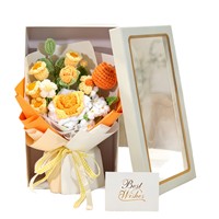BH Handmade Soft Texture Wool Yarn Lily-of-the-Valley Rose Cross-Border E-Commerce Gift Box-Valentine's Day Holiday