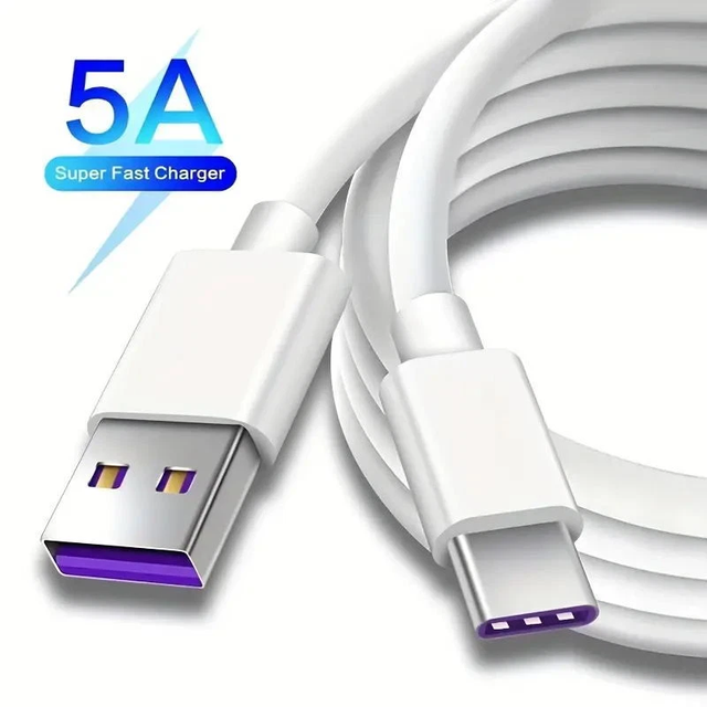USB Type C Data Cable 5A Fast Charging USB-A to USB-C Charger lot Cord For Phone