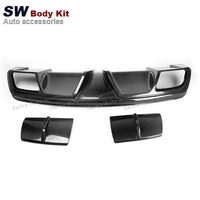 Diffuseur arrière en fibre de carbone de style Piecha pour Mercedes-Benz CLA W117 CLA45, amélioration du diffuseur arrière, lèvre de séparateur arrière, garniture de diffuseur, 2013+