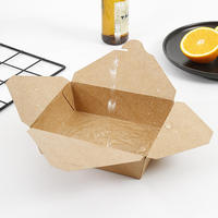 Boîtes à emporter pour sushis, salades, poulet, frites, pique-niques, personnalisées avec logo imprimé, en carton ondulé, pliables, écologiques, recyclables