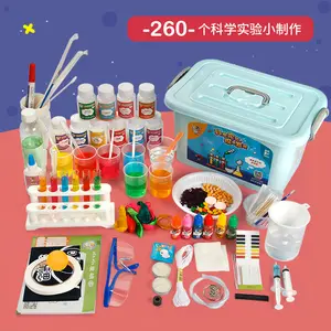 Juego de experimentos de ciencia para manualidades, Kit de uso interactivo educativo, 260 piezas