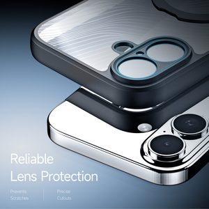 Funda magnética de cobertura total para iPhone 17/18, funda transparente ultrafina con soporte magnético giratorio. - Product Image 5