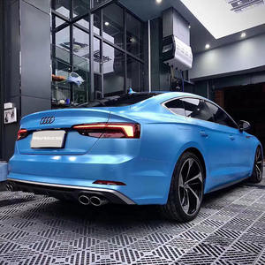 WRAPMASTER - Vinilos para Automóviles que Cambian de Color, 5 x 56 pies, Vinilo PET para Envolver Automóviles, Adhesivos Decorativos para Automóviles, Película Decorativa Satinada Metálica Azul <span class=keywords><strong>Cielo</strong></span> - Product Image 3