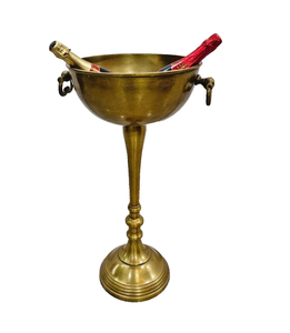 Floor Standing Antique Rustic Champagne <b>Bucket</b> Distressed Look Wine Cooler - Product Image 6