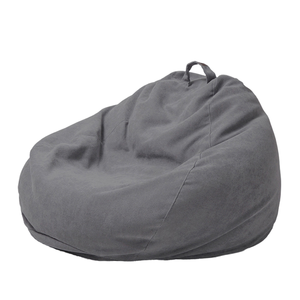 Fauteuil pouf en coton de style contemporain moderne, design asiatique européen chinois, confortable, convertible, en tissu et mousse - Product Image 2