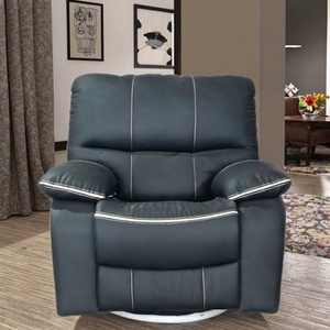 Sofá Individual Eléctrico Reclinable Manual de Diseño Moderno Premium, Multifuncional, Extensible, de Cuero, Tela y Madera, Giratorio, para Sala de Estar - Product Image 5