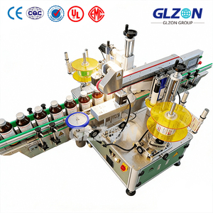 Machine d'étiquetage automatique à grande vitesse pour bouteilles rondes |   Applicateur industriel pour le remplissage de contenants de boissons et de cosmétiques à grande vitesse - Product Image 2