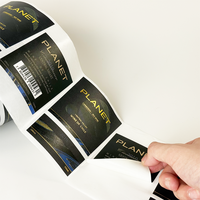 Étiquettes de vin personnalisées de luxe professionnelles, imperméables, autocollantes, imprimées, avec feuille d'or pour bouteilles