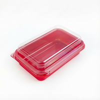 Groothandel stapelbare rechthoekige bakkerij dessert cake verpakking recycleerbare plastic voedselcontainer snack lunchbox