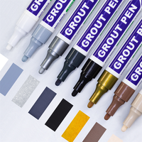 Stylo de réparation imperméable pour carreaux de céramique - Marqueur à encre permanente Cd avec 8 couleurs