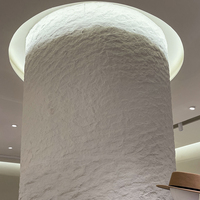 Matériaux de décoration de luxe en pierre flexible MCM, feuille de placage de lune étoilée, pierre murale décorative, matériau de pierre artificielle OEM