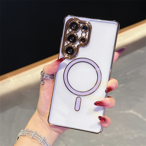 เคสโทรศัพท์แม่เหล็ก TPU + อะคริลิกโครเมียมใสหรูหราสำหรับ <span class=keywords><strong>Samsung</strong></span> Galaxy A56 A36 A17ขอบ S25 S25 A15เป็นพิเศษ - Product Image 5