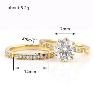 Anello da donna super scintillante in stile principessa, regalo di gioielleria di lusso per fidanzamento, matrimonio, coppia - Product Image 4