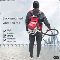 Tragbarer Viertakt-Außenmotor-Rucksack-Betonrüttler mit 220V 50Hz Vibrationsstab und Zementschlamm