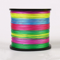 Ligne tressée flottante multifilament PINSEN 300m PE 9 brins haute résistance pour la pêche en rivière/lac/ruisseau