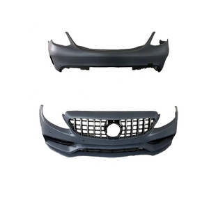 Kits de carrosserie en PP pour <span class=keywords><strong>Benz</strong></span> classe <span class=keywords><strong>C</strong></span> W205 mise à niveau C63 <span class=keywords><strong>AMG</strong></span> pare-chocs avant et arrière jupe latérale - Product Image 3