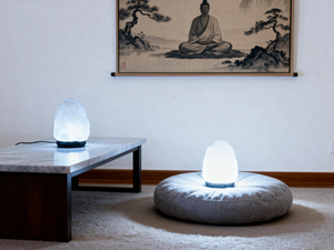 GANFENG Weiße USB Himalaya-Salzlampe LED-Lichtquelle Natürliche Luftreinigung <span class=keywords><strong>Negative</strong></span> Ionen-Emission Echte Salzkristalle für - Product Image 5