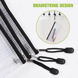 ซองซิปพีวีซี A4 สีสันสดใส กันน้ำ สำหรับใส่เอกสาร แฟ้มสำนักงาน แฟ้มโรงเรียน สำหรับจัดเก็บเอกสาร - Product Image 3