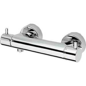 Outil de tournage externe de disque de mélangeur de douche thermostatique à levier unique chromé - Product Image 1