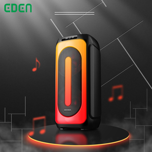 EDEN audio-altavoz con efecto de fuego para fiesta al aire libre, Altavoz Bluetooth dual de 10 pulgadas con caja de sonido con carrito - Product Image 1