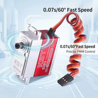Servo estándar sin núcleo KST DS725MG de fábrica, 18 kg de torque, 20W de potencia máxima, actuador para plataformas de prueba personalizadas y ensamblaje OEM inteligente