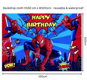Ensemble de vaisselle de fête <span class=keywords><strong>Spiderman</strong></span> en gros, gobelets en papier, assiettes, bannière pour fête d'anniversaire, ballons, fournitures - Product Image 4