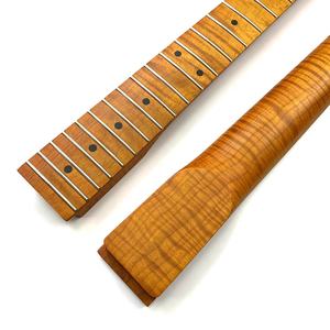 Mástil de Guitarra TL de Arce Flameado Tostado de 22 Trastes y 25.5 Pulgadas con Diapasón de Arce, Venta al por Mayor - Product Image 6