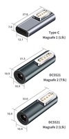 Adaptateur magnétique 5A 5521/ Type C PD pour ordinateur portable