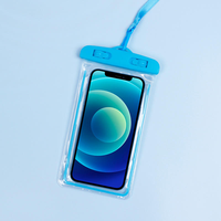 Étui de téléphone portable étanche 2025 avec lumière nocturne, sacoche transparente universelle en PVC pour téléphone portable