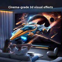 Consoles de jeu 3D à écran géant V60, sans fil, champ de vision de 70 degrés, résolution 1080P, lunettes intelligentes VR/AR tout-en-un