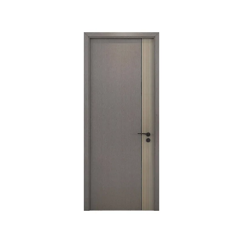Porte en bois de chambre intérieure au design simple Porte de surface en mélamine MDF PVC