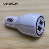 2024 portátil Universal QC3.0 a Usb adaptador de coche USB 20W enchufe de coche Puerto Dual cargador de coche rápido de la USB-C