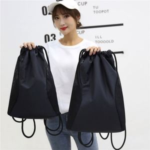 Sacs à dos à cordon en polyester pour la plage et les sports, personnalisables avec logo, pour le rangement - Product Image 4