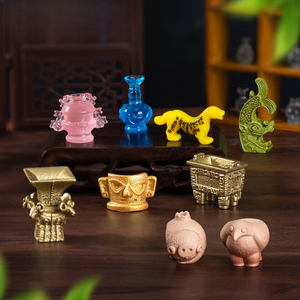 Ensemble d'artefacts miniatures du <span class=keywords><strong>musée</strong></span> Sanxingdui pour la décoration de micro-paysages, la décoration de bureau et la décoration intérieure - Product Image 2