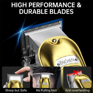 Set di Rasoi in Metallo Enchen, Trimmer Professionale Senza Fili con Display LED, Impermeabile IPX6, Ricaricabile 2000mAh per Uomo - Product Image 6