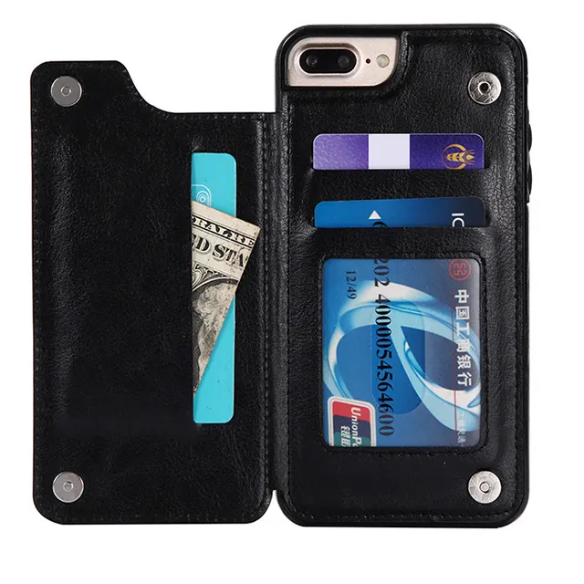 Magnetic Insert Card Multi-Functional Horse Fashional Pattern Creative Design Mobile Phone Holster For Iphone Series