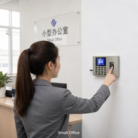 Machine de pointage d'heures par empreinte digitale et mot de passe économique avec écran 2,4 pouces et gestion par clé USB pour le contrôle des présences des employés de bureau