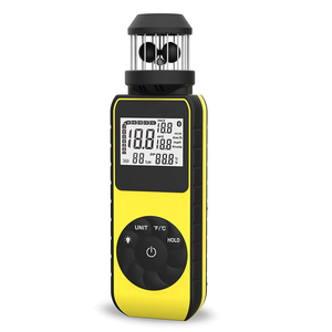 Máy đo gió bỏ túi Máy đo gió cầm tay mini để đo tốc độ gió Xoay 360 độ Cập nhật với dụng cụ kiểm tra đèn nền - Product Image 1