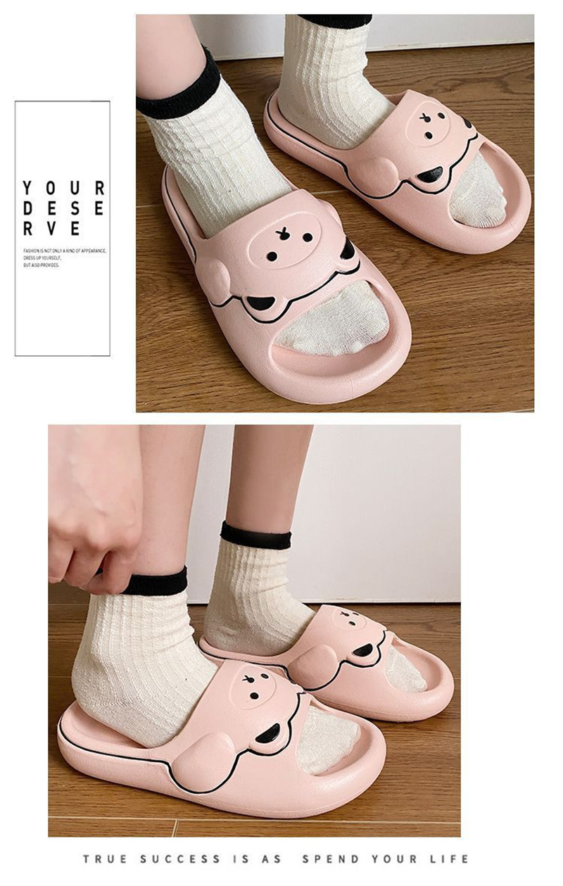 Women Men Slides Summer EVA Shoes Soft Anti-Slip Bathroom Shower Slippers