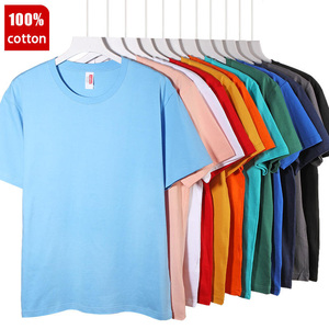 T-<span class=keywords><strong>shirt</strong></span> à col rond en coton lavé 100% avec logo sérigraphié personnalisé à haute élasticité, t-<span class=keywords><strong>shirt</strong></span> uni décontracté pour homme, t-shirts pour homme - Product Image 3