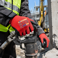 Gants MaxiTough 15 Gauge en nitrile enduit de mousse, antidérapants, résistants à la graisse, équipement de sécurité pour le travail, pour la construction et les travaux d'ingénierie civile