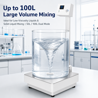 Agitateur magnétique grande capacité WEIAI 50/100L en acier inoxydable 304 pour applications industrielles, chimiques, pétrochimiques, environnementales, biopharmaceutiques et de laboratoire