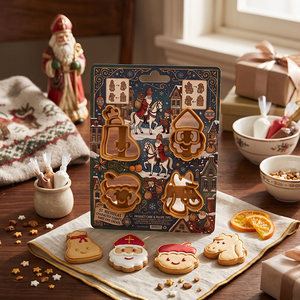 Mini emporte-pièces <span class=keywords><strong>de</strong></span> Noël en plastique, moule et embosseur pour biscuits en pâte à sucre, emporte-pièces pour argile polymère et mini emporte-pièces pour boucles d'oreilles en argile - Product Image 4