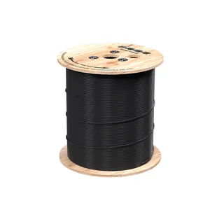 Cavo in fibra ottica 1 2 cavo a goccia in fibra ottica per interni a 4 conduttori con filo di acciaio o cavo in fibra ottica con prezzo FRP
