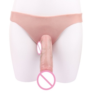 FAAK Venta al por mayor de fábrica: Extensor de pene de silicona tipo pantalón, dildo hueco para agrandamiento y extensión del pene, funda para pene, juguetes sexuales - Product Image 5