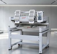 Machine à broder entièrement automatique YINGHE 902, 2 têtes, 9 aiguilles, coupe-fil automatique pour projets de jeans, chaussettes, t-shirts et casquettes