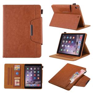 <span class=keywords><strong>Funda</strong></span> de cuero para tableta de estilo ejecutivo, carcasa tipo billetera para <span class=keywords><strong>iPad</strong></span> 10,2, marrón, de 9. ª generación, novedad - Product Image 1