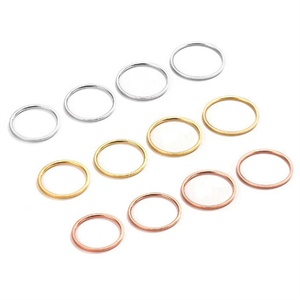 Cheap and Fine Natural Stone <b>Crystal</b> <b>Ring</b> Stainless Steel Gold Plated Women Band <b>Rings</b> Jewelry - Product Image 1